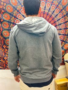 Gray Zip-Up Hoodie