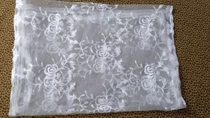 White Net Embroidery Dupatta