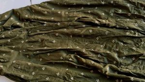 Olive Green Long  Skirt (boho)