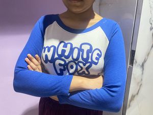 White Fox Crop Top