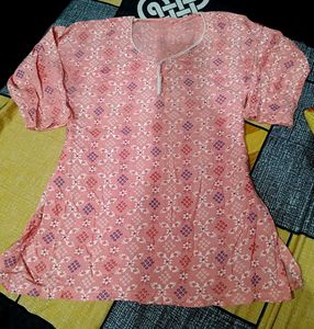 Peach Short Kurti