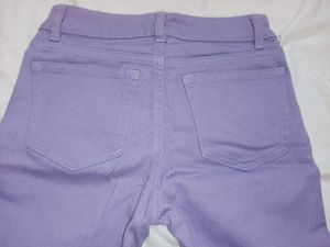 Y2k Lavender Straight Fit Denim Pants