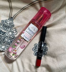 YL Perfume & Plum Lipstick