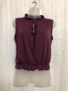 Morgan Purple Sleeveless Top