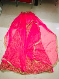 Enchanting Rose Gold Embroidered Gown