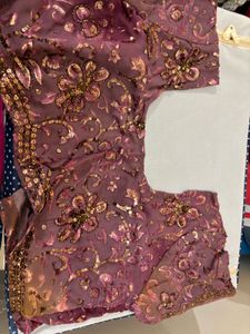 Elegant Embroidered saree with blouse petticoat