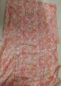 Paisley Print Embellished Kurti