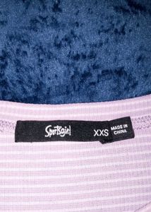 Striped Ruffle Trim T-Shirt