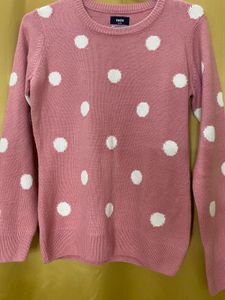 Combo Pink Polka Dot Sweater + pant