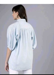 Tokyo talkies Denim Korean Oversized shirt Top