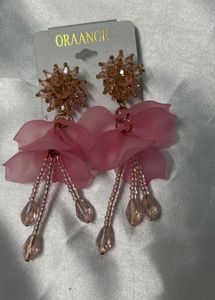 Brand new Pink Floral Earrings