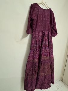 Floral Paisley Print Long Dress