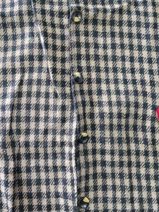 Checkered Sleeveless Coat