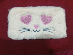Cute Furry Cat Pencil Case
