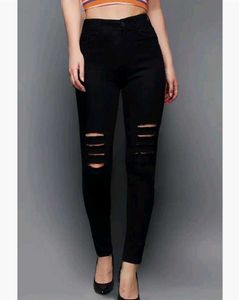 Women Skinny Fit High Rise Damige Jeans