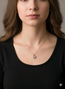 Heart Pendant Necklace for Women