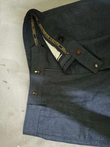 Grey Pleated Trousers