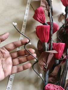 Artificial Red Flower Stems
