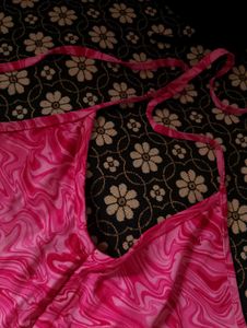 Pink halter Crop Top