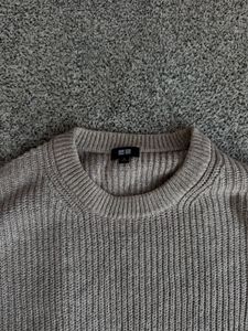 Cozy Grey Knit Sweater