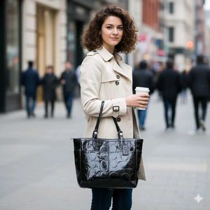 Original Pu Coach Big Tote Sholder Bag