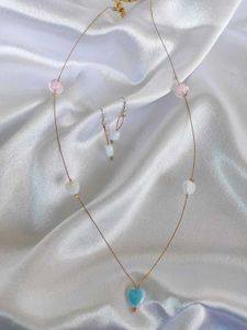 Kids Invisible Necklace With Earring