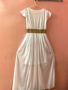 White &amp; Gold Dress