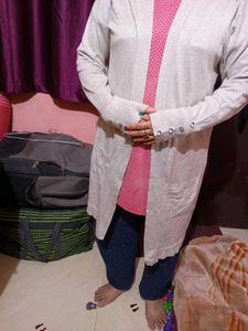 Elegant Grey Cardigan