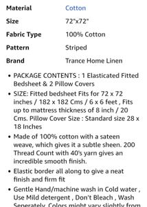 Trance Home Linen fitted Bedsheet set