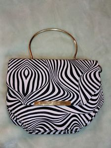 Striking Zebra Print Handbag