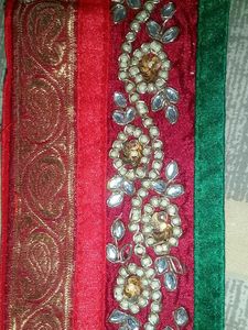 Vintage Embroidered Saree Border