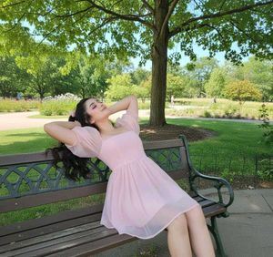 baby Pink kawaii organza Sleeve Midi dress 💕