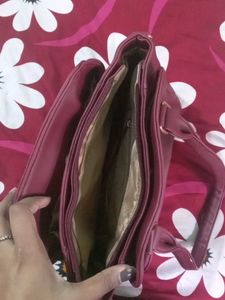 Maroon Handbag