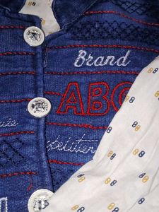 Cute Kids Denim Outfit Set