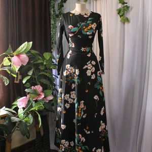 Floral Fully Flared Maxi Dress