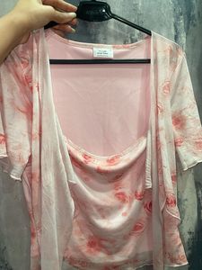 Floral Tie-Front Top