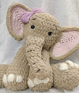 Crochet Elephant Soft Toy 🐘💖