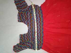 Naira Cut Red And Black Suit