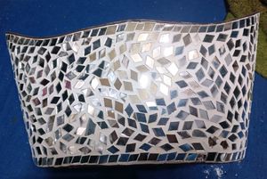 Beautiful Indoor Flower Vase (Mirror Work)