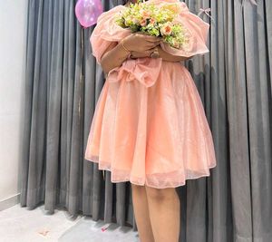 Pink bow birthday dress 👗