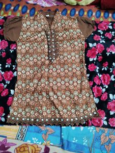 Crystal-Buttoned Top With White Skirt, &amp; Jacket
