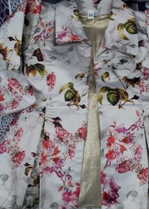 Floral Print Jacket &amp; Dress Set