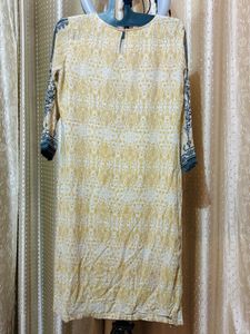 Red Chickankari Suit Set.