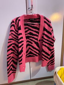 Zebra Print Cardigan S- M size