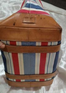 Coach Hampton Stripe Tote