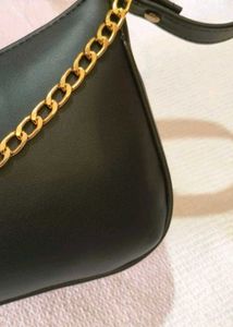 Black baguette bag