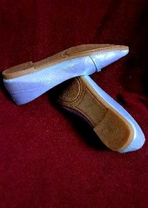 Elle Blue Pointed Ballerinas