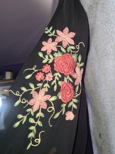 Embroidered Black Shirt
