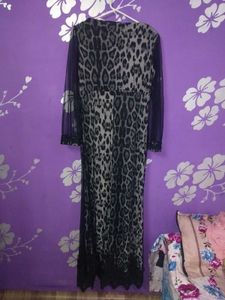 Elegant Net Maxi Dress
