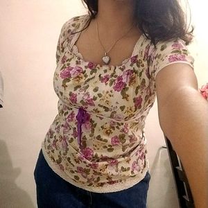Floral Print Top